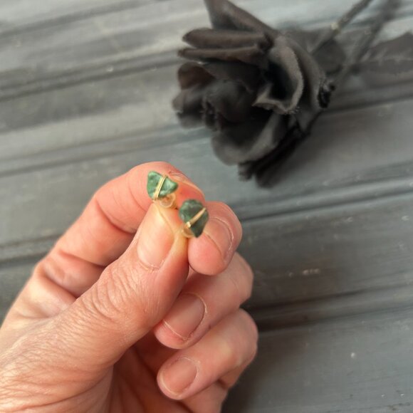 Small Jade Earring Lot (Lot of 2) - Picture 2 of 9